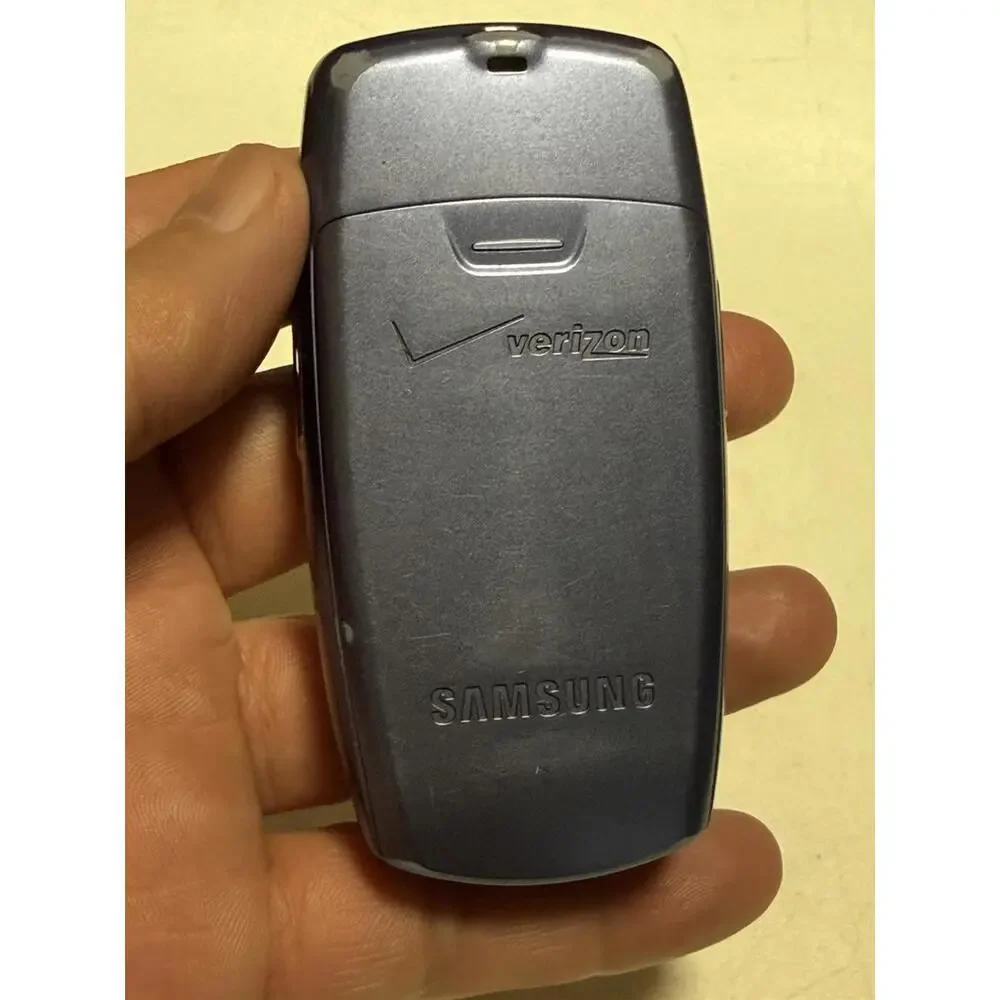 Samsung U340 Snap Verizon Blue Black Flip Cell Phone speakerphone Untested